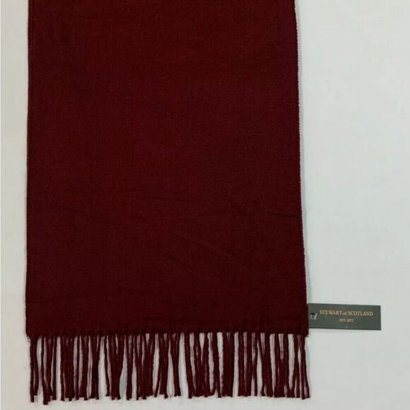 STEWART OF SCOTLAND NWT  Fringe Trim Scarf Size OS - Picture 4 of 6